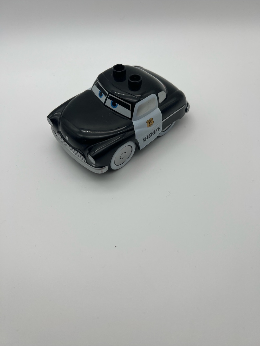 LEGO DUPLO Sheriff Police Car Pull-Back Toy – Black and White